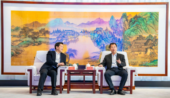 赵晓晨一行拜访北京市怀柔区委书记张强